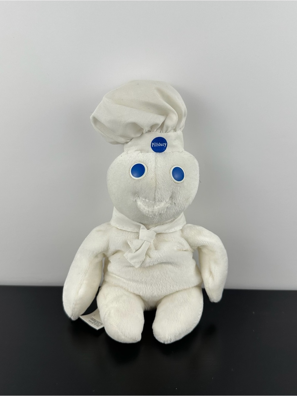 Dakin 1997 Pillsbury Doughboy Beanbag 8” White Chef Hat Dough Boy Plush Doll